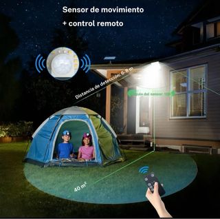 2 Lámparas Solares LED con Mando