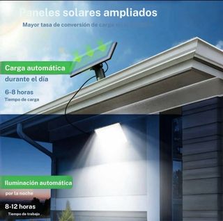 2 Lámparas Solares LED con Mando