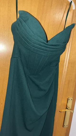 Vestido de fiesta verde