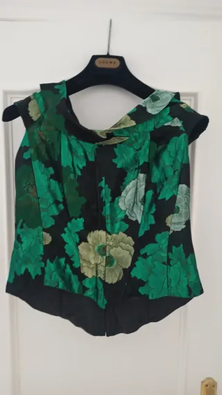 Vestido Ceremonia Boda Verde Negro