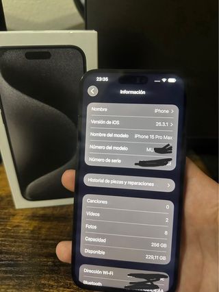 Iphone 15 Pro Max 256GB