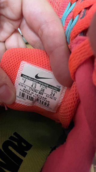 Zapatillas Nike Running/Gym Naranja Talla 38