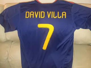 Camiseta España Mundial 2010 David Villa Talla M