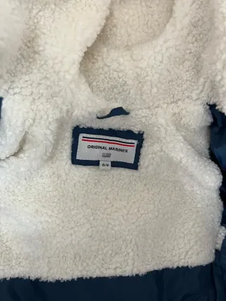 Giubbino bimbo blu con cappuccio e orsetti