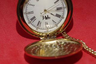 Reloj de Bolsillo Seiko JAL Dorado