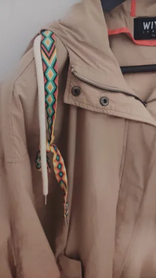 Parka Beige Talla Única (L/XL)