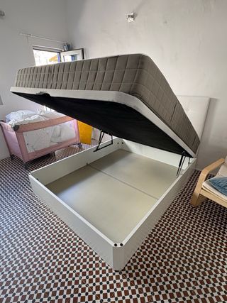 Base Cama Matrimonio con Almacenamiento