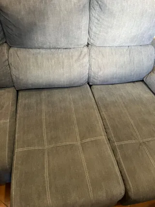 PAREJA de sofás cama grises