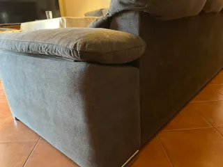 PAREJA de sofás cama grises