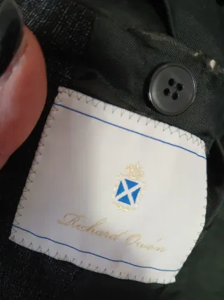 Giacca uomo 100% lana vergine grigia taglia 56