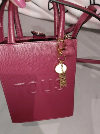 Bolso Tous Rosa y Dorado