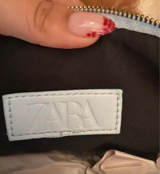 Bolso Zara Transparente Doble Azul
