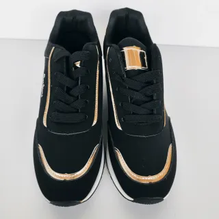 Sapatilhas Preto e Dourado T.38
