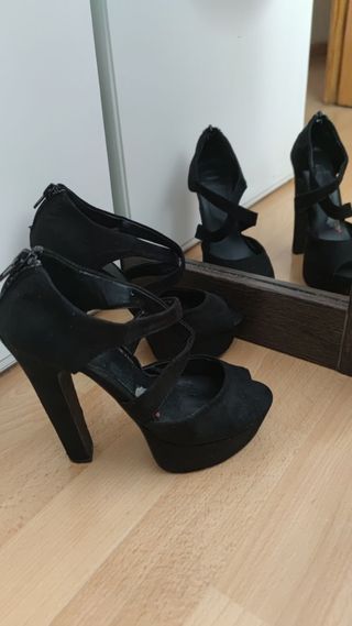 Zapatos tacón plataforma Fashion Talla 35