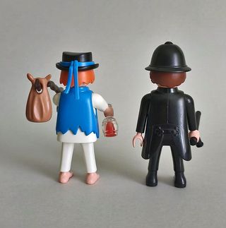 Playmobil Policía Bobby y Mendigo Victoriano