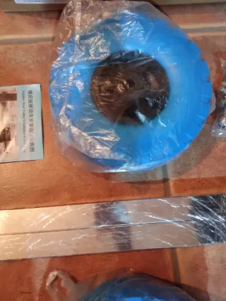 Ruedas transporte de barcas neumáticas.