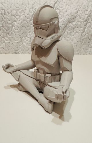 Figura Star Wars Trooper Meditando 3D