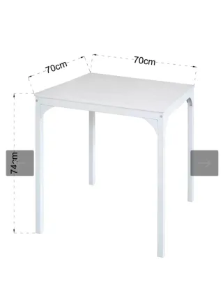 Mesa de cocina KATIA blanca