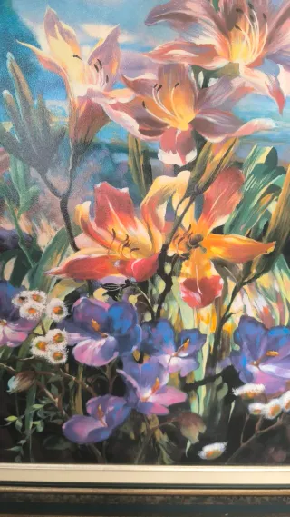 CUADRO LITIGRAFIA DE HORNING PLANTAS CON FLORES