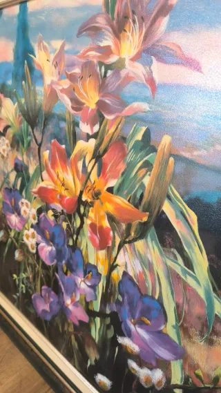 CUADRO LITIGRAFIA DE HORNING PLANTAS CON FLORES