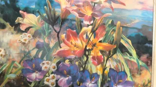 CUADRO LITIGRAFIA DE HORNING PLANTAS CON FLORES
