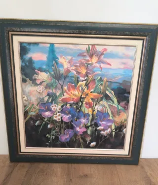 CUADRO LITIGRAFIA DE HORNING PLANTAS CON FLORES
