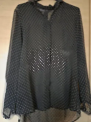 Lotto 2 Bluse Fantasia Bianco Nero