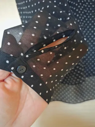 Lotto 2 Bluse Fantasia Bianco Nero