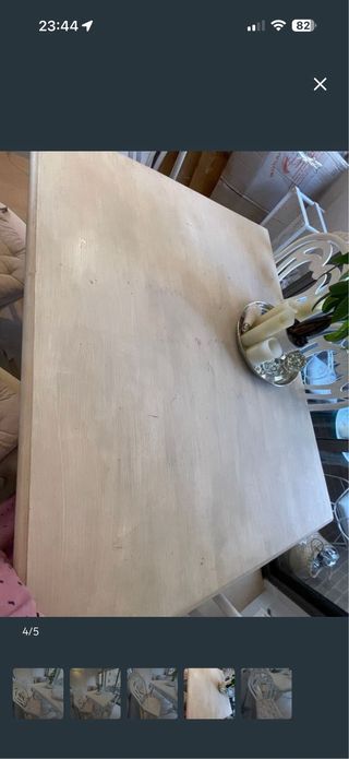 Mesa Comedor Provenzal Madera Blanca francesa