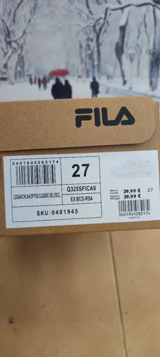 Zapatillas Fila Niña Talla 27