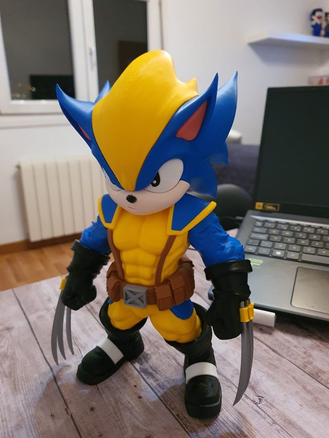 Figura Sonic Lobezno 3D