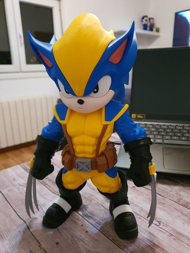 Figura Sonic Lobezno 3D