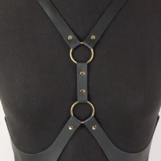 Harness Lingerie Nero/Oro sexywear set costume pel