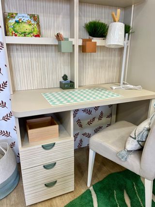 Escritorio infantil/juvenil con estantería