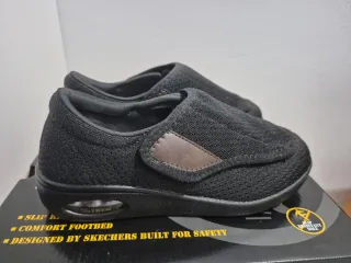 Zapatos Diabeticos, persona mayor Talla 40 Negro