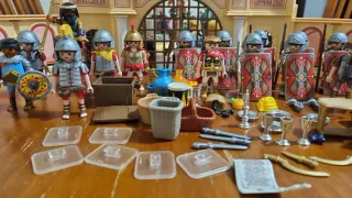Lote Playmobil Romanos Barco y Coliseo