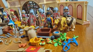 Lote Playmobil Romanos Barco y Coliseo
