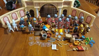 Lote Playmobil Romanos Barco y Coliseo
