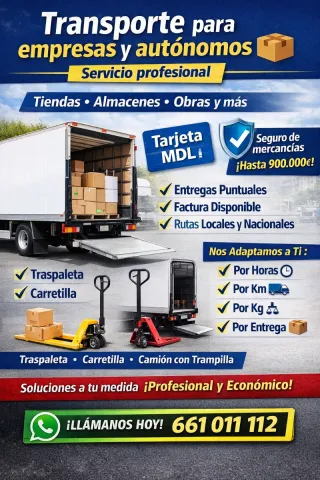 Transporte para empresas Servicio profesional