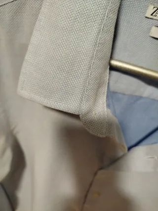 Camisa Zara Caballero Talla XL Azul