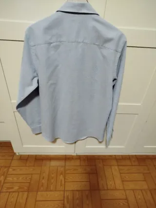 Camisa Zara Caballero Talla XL Azul