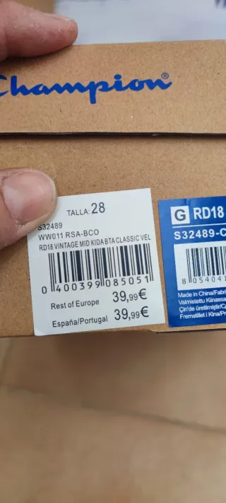 Zapatillas Champion Niña Talla 28 Rosa