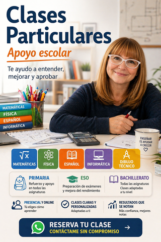 Clases particulares: primaria, ESO y Bachillerato