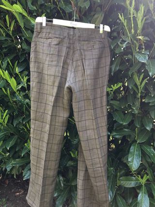 Pantaloni Etro in lino a quadri