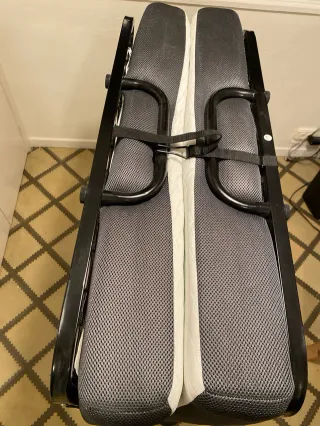 Cama Plegable Negra y Gris