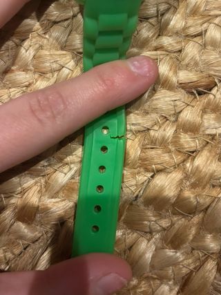 Reloj analógico verde