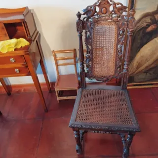 Mesa y 6 sillas Neorrenacimiento siglo XIX/XX