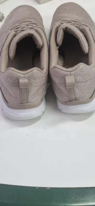 Scarpe Skechers Beige/Argento Glitter