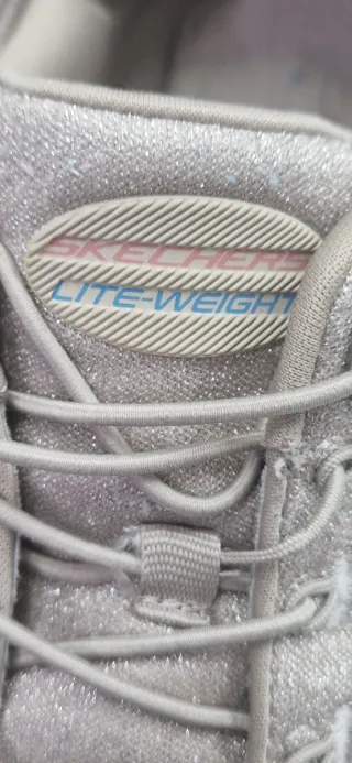 Scarpe Skechers Beige/Argento Glitter
