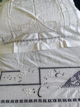 Finta con Copricuscini Antico Ricamato